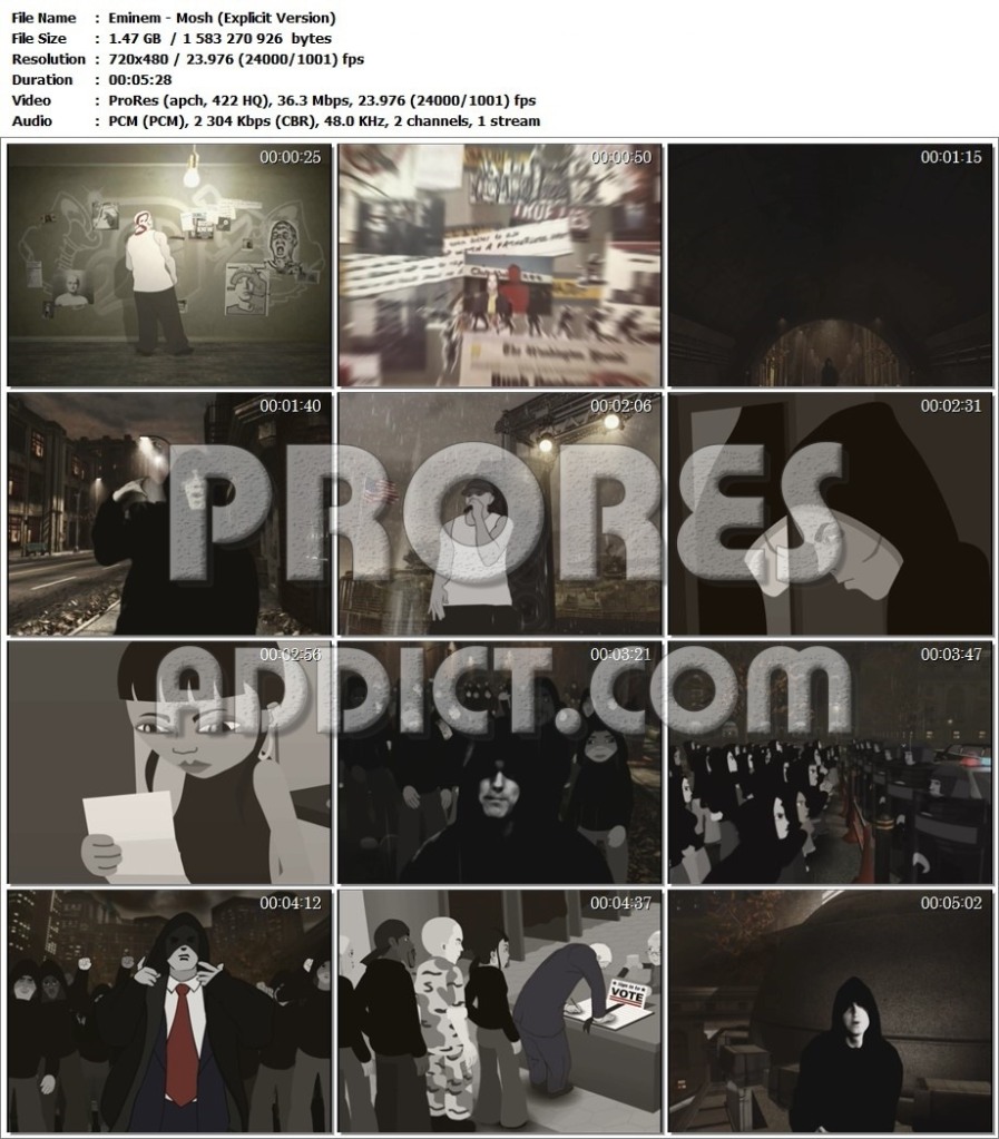 Eminem – Mosh (Explicit Version) – ProRes Addict – The Music video ...